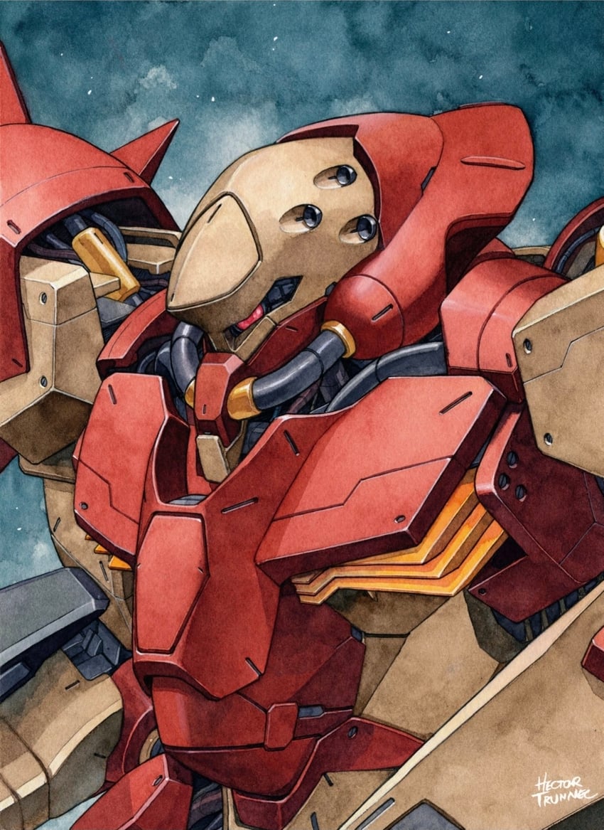 messer (gundam and 1 more) drawn by hector_trunnec