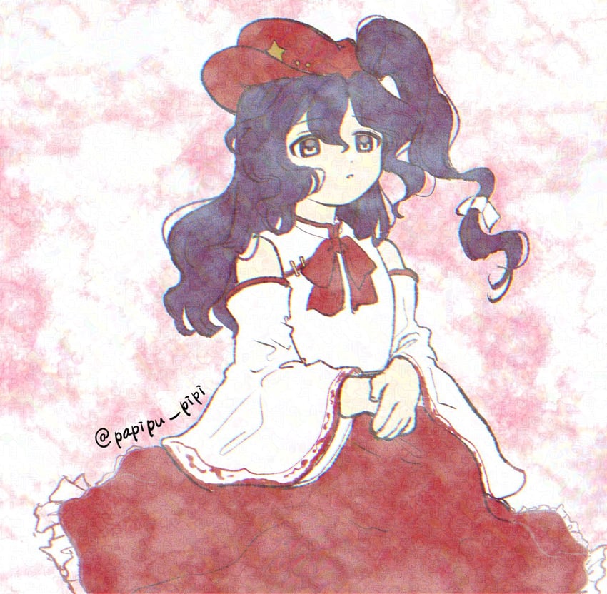 label girl (touhou and 1 more) drawn by papipu_pipi