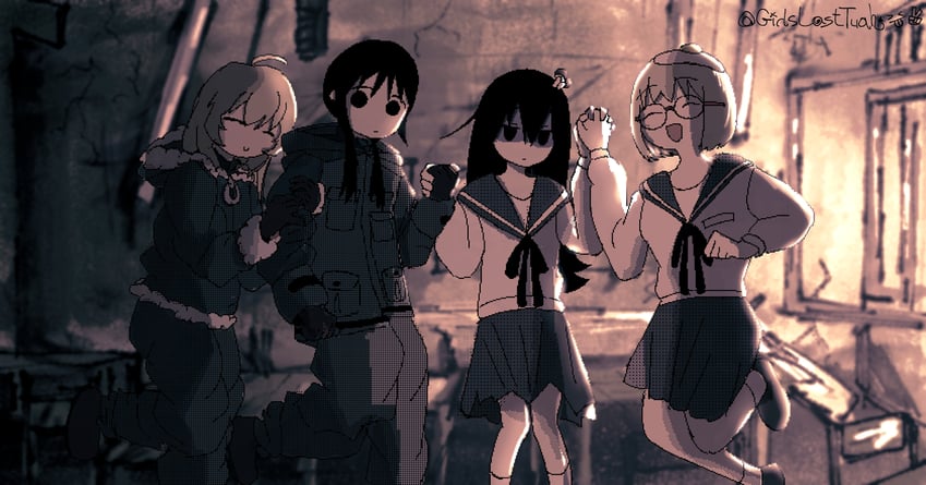 chito, yuuri, tsukishima shijima, and yamashita majime (bocchi the rock! and 2 more) drawn by girlslasttuah