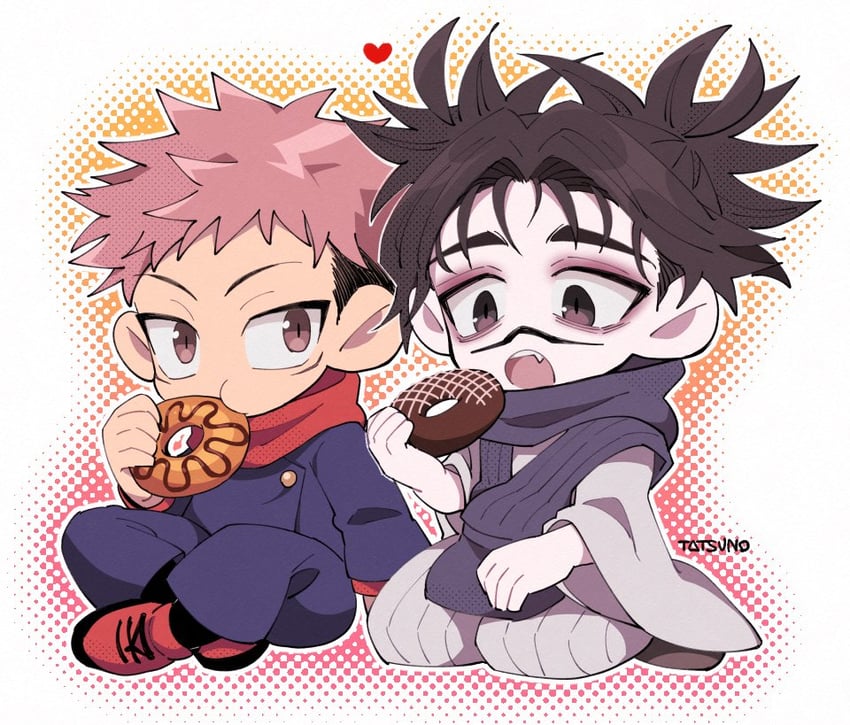 itadori yuuji and choso (jujutsu kaisen) drawn by ttnoooo
