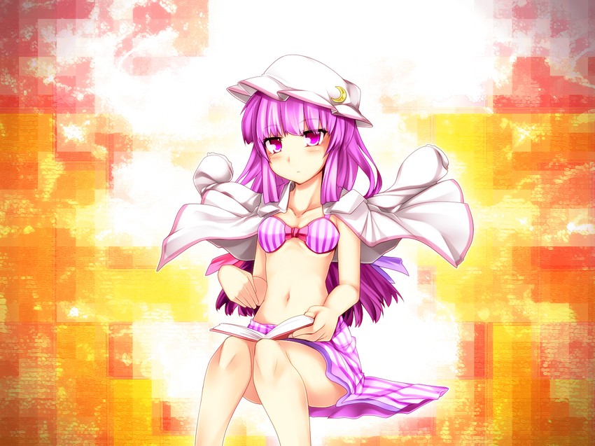 patchouli knowledge (touhou) drawn by kazetto