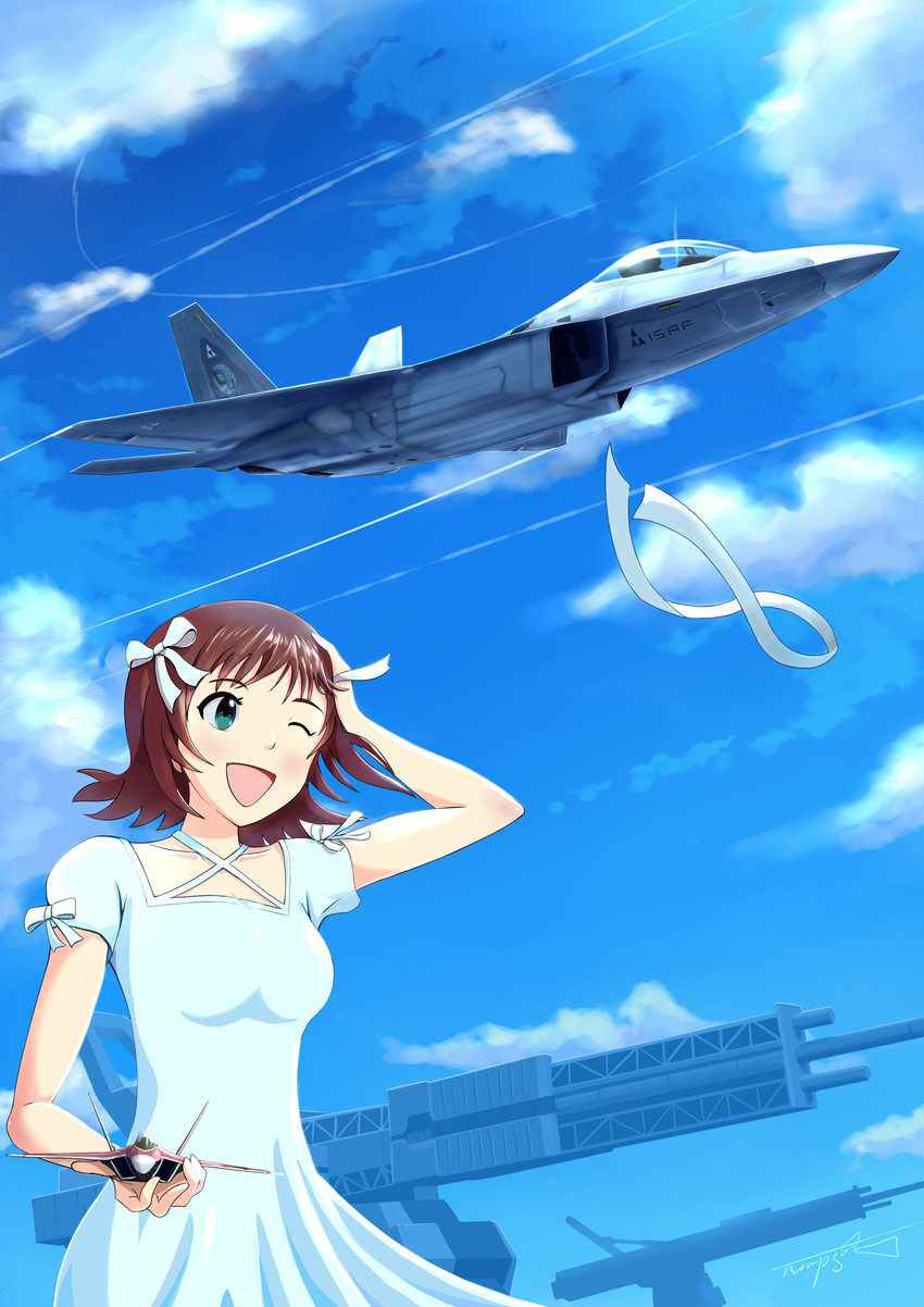amami haruka and mobius 1 (idolmaster and 4 more) drawn by thompson_(solowingfh)