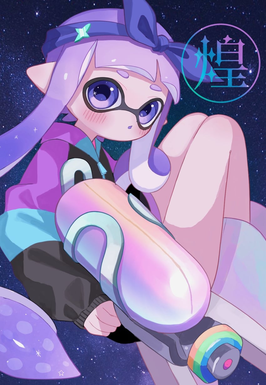 inkling player character and inkling girl (splatoon and 1 more) drawn by nagii1203