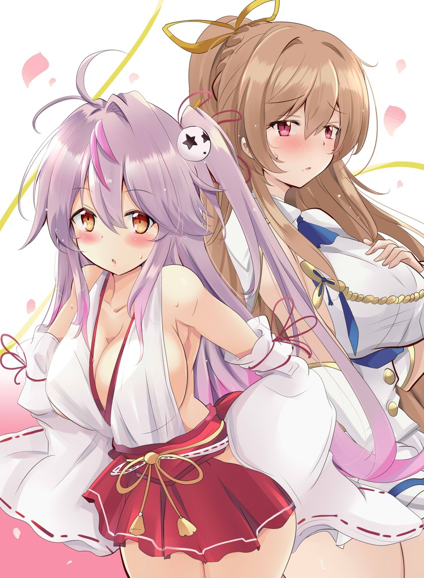 kasumi, honoka, swiftsure, and grenville (azur lane and 2 more) drawn by tonchinkan