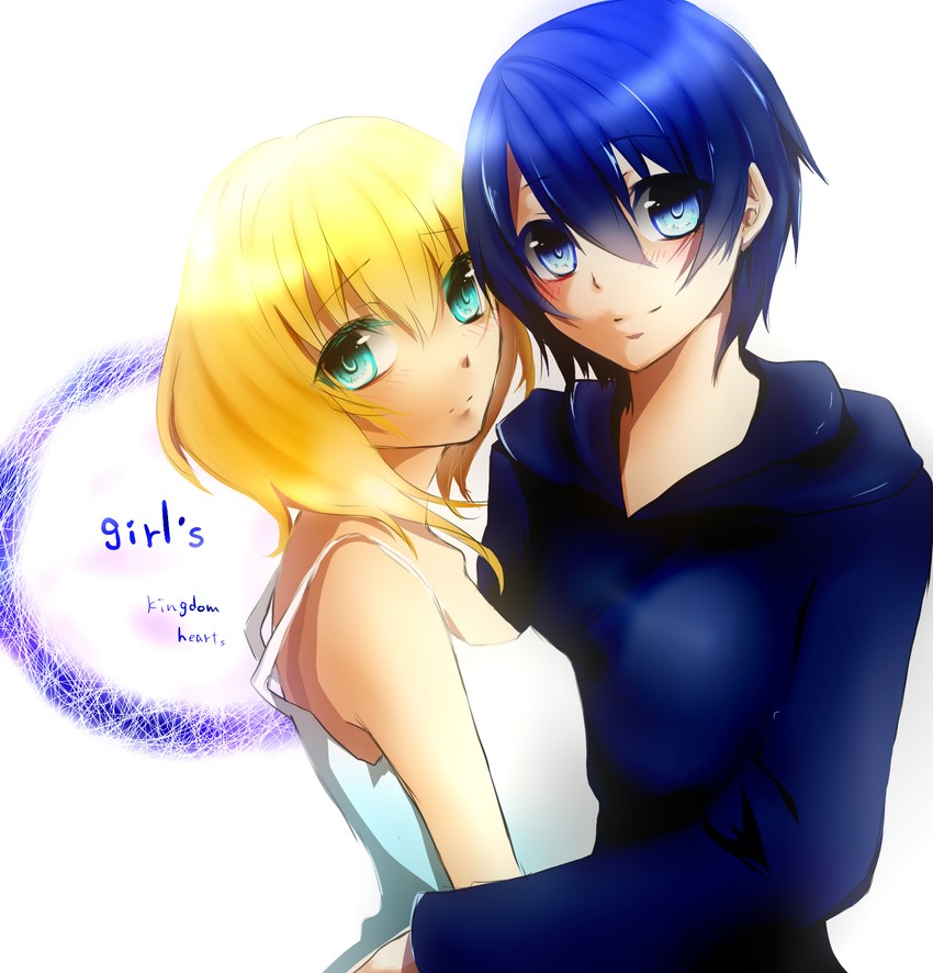 xion and namine (kingdom hearts and 1 more) drawn by sekka0724