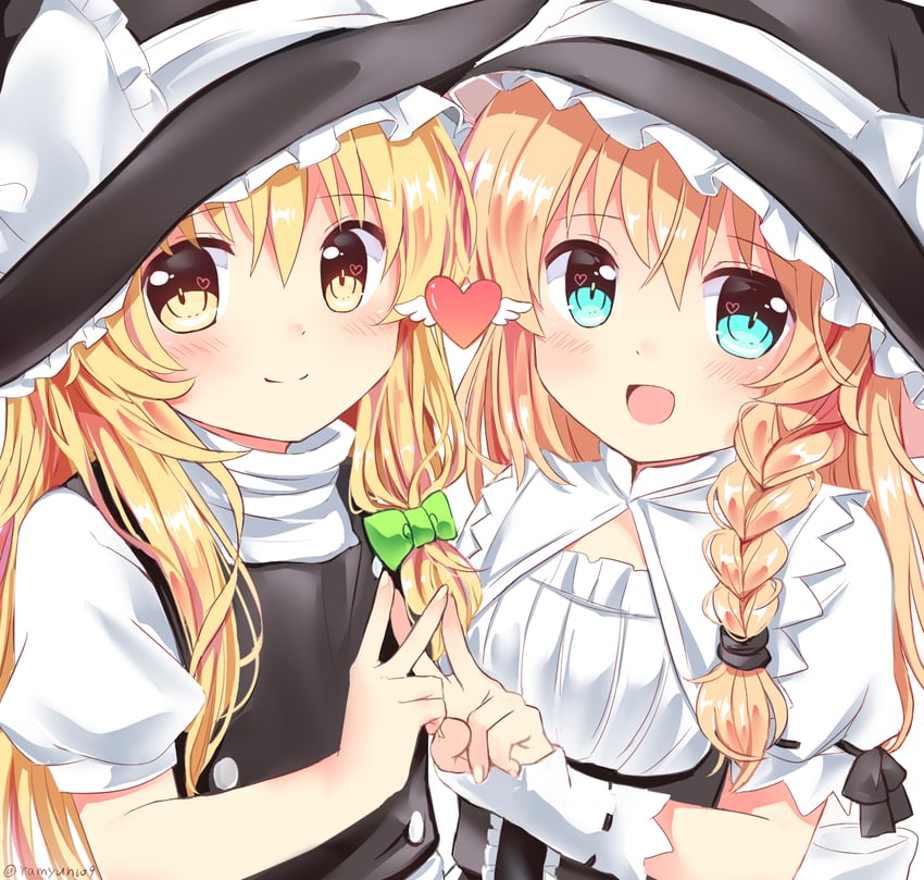 kirisame marisa (touhou and 1 more) drawn by ramudia_(lamyun)