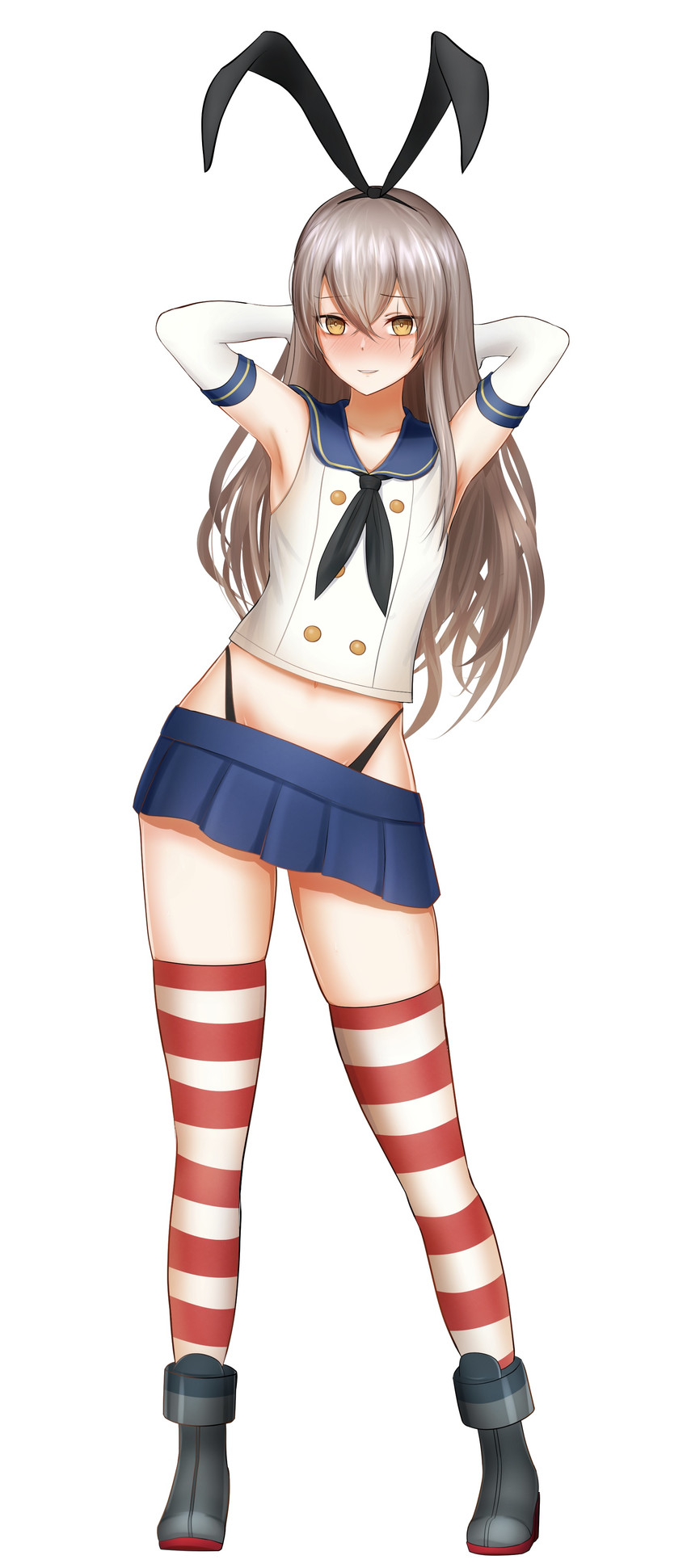 shimakaze and ump45 (kantai collection and 1 more) drawn by guchagucha