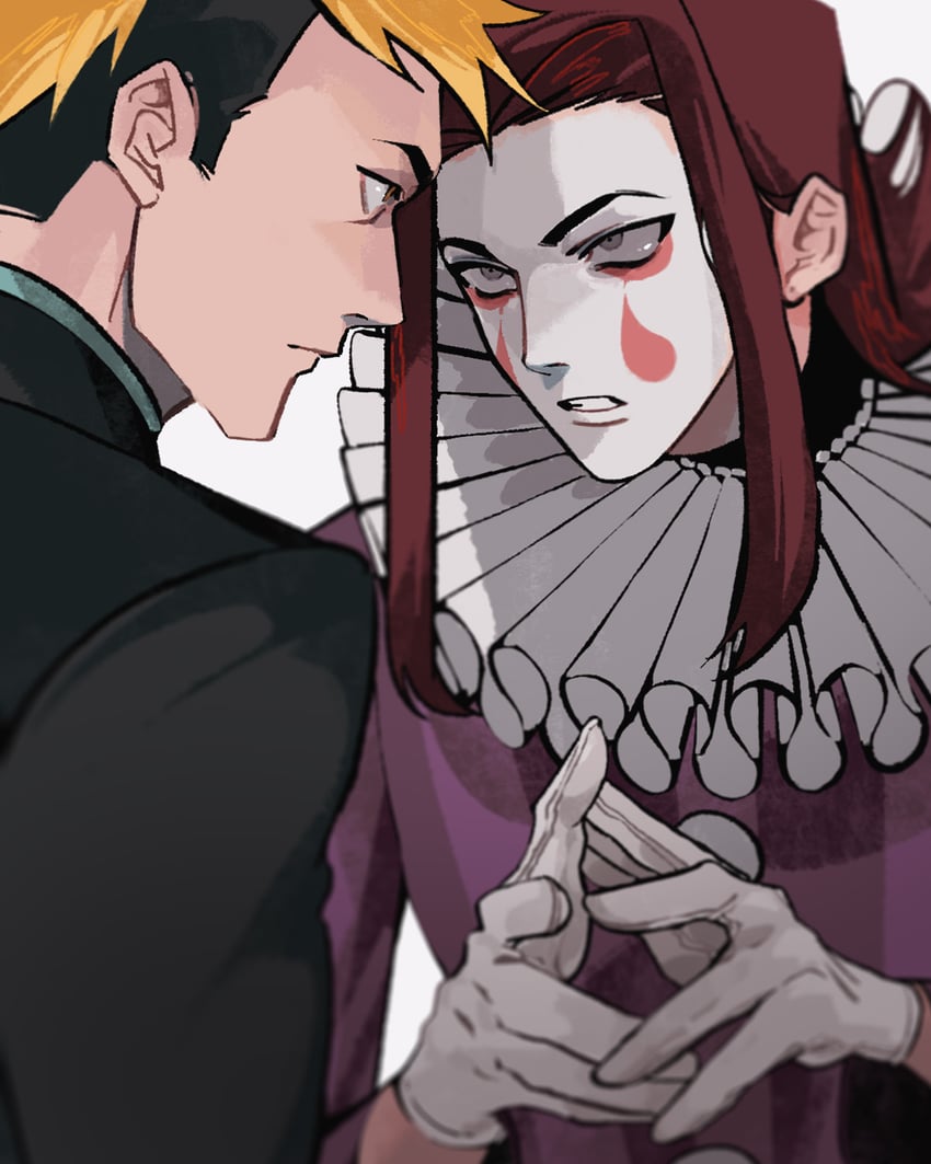 simeon saint and bronco knight (ace attorney and 2 more) drawn by hexermer