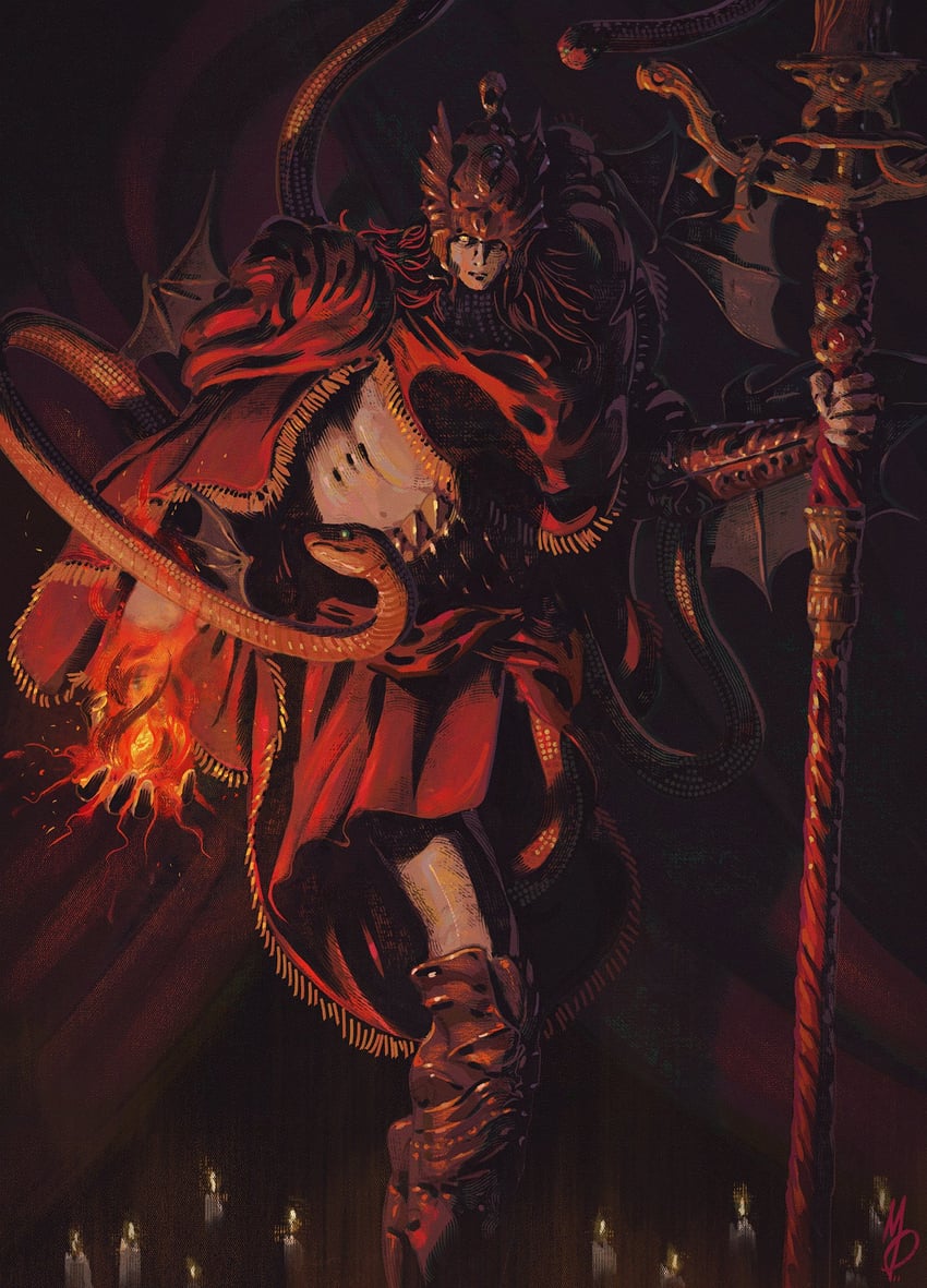 messmer the impaler (elden ring and 1 more) drawn by max58art