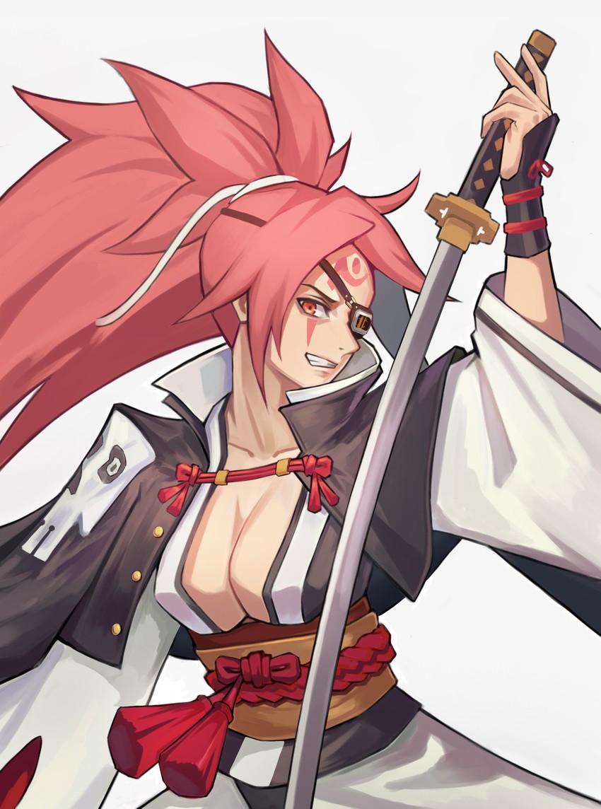 baiken (guilty gear and 1 more) drawn by luzzeo00