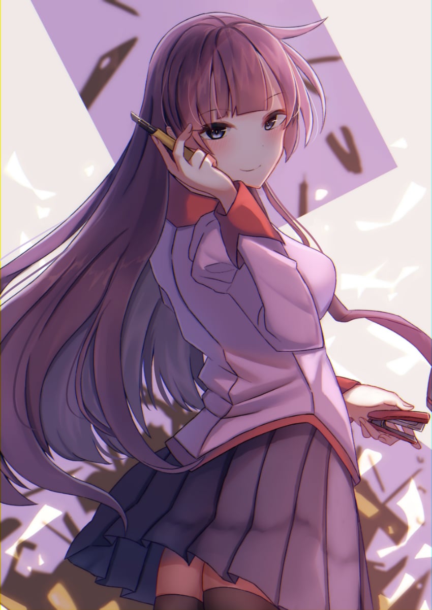 senjougahara hitagi (monogatari and 1 more) drawn by kurenai06250504