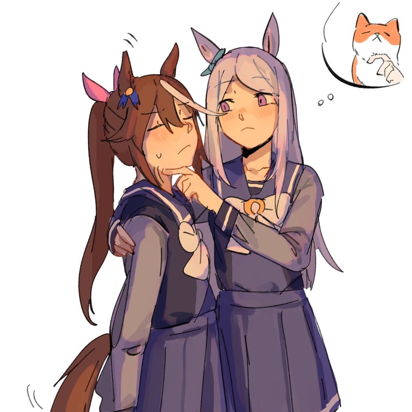 mejiro mcqueen and tokai teio (umamusume) drawn by mao^2
