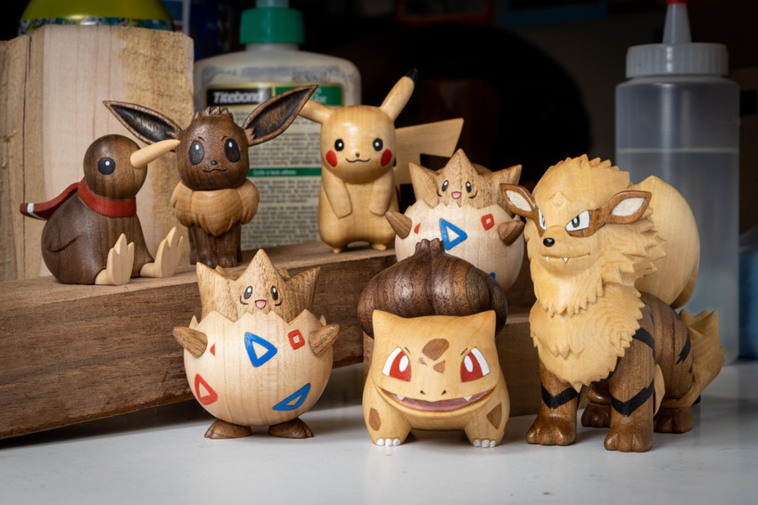 pikachu, eevee, bulbasaur, togepi, and arcanine (pokemon) drawn by sean_syman