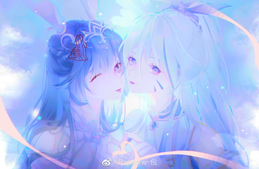 xiao wu and mei gongzi (douluo dalu) drawn by baptistw_bao