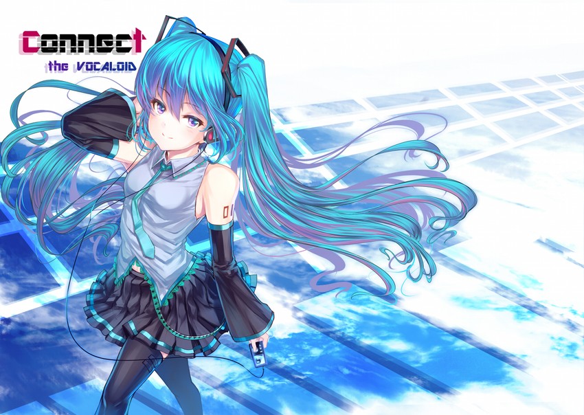 hatsune miku (vocaloid) drawn by shiokonbu