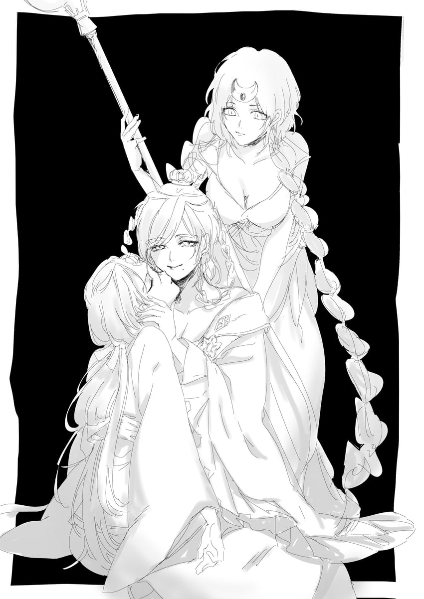 ren hakuei, ren gyokuen, and arba (magi the labyrinth of magic) drawn by yosioppo