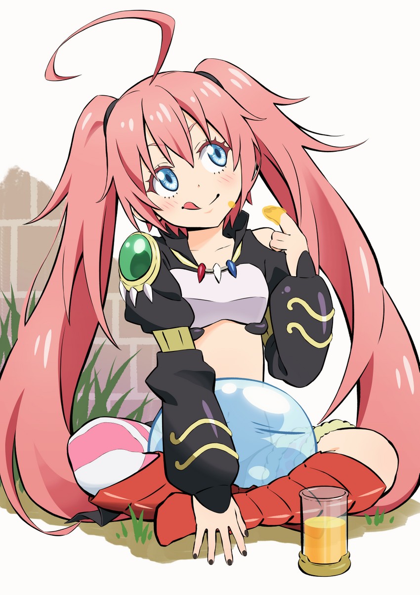 rimuru tempest and milim nava (tensei shitara slime datta ken) drawn by oosumihiro