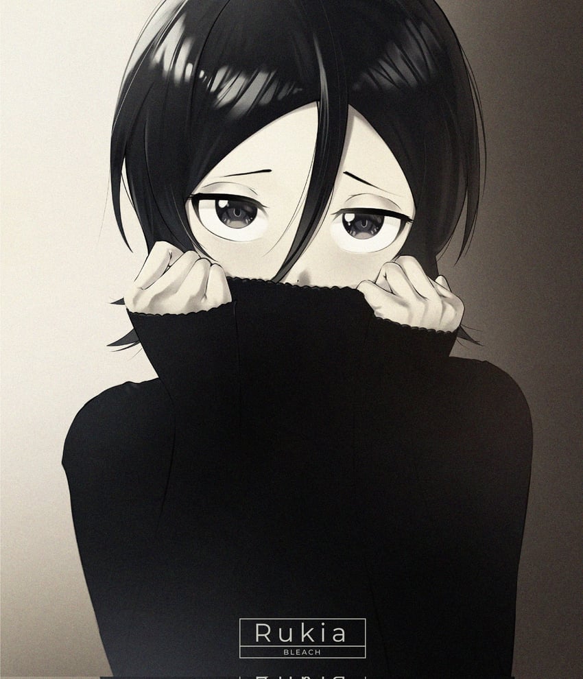 kuchiki rukia (bleach and 1 more) drawn by waligner