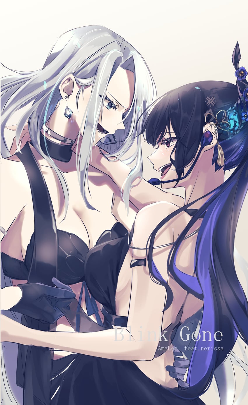 nerissa ravencroft and monarch (hololive and 2 more) drawn by jac0_art