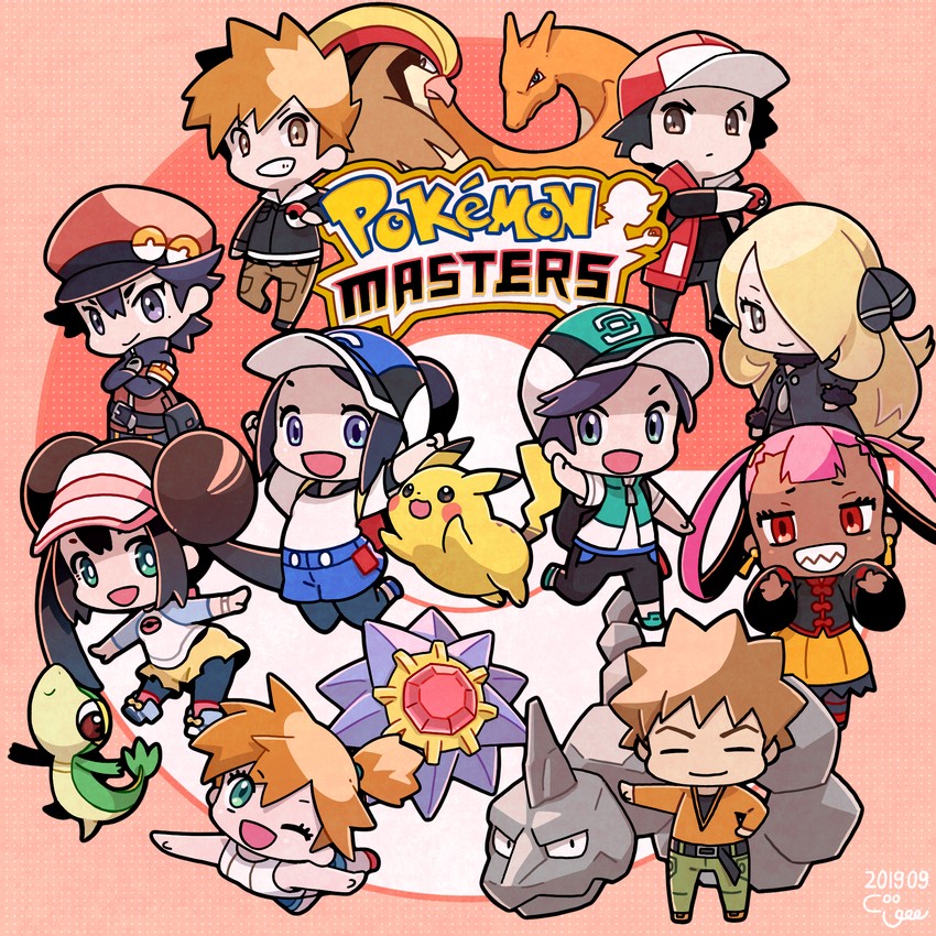 pikachu, rosa, cynthia, red, misty, and 11 more (pokemon and 5 more) drawn by coogee