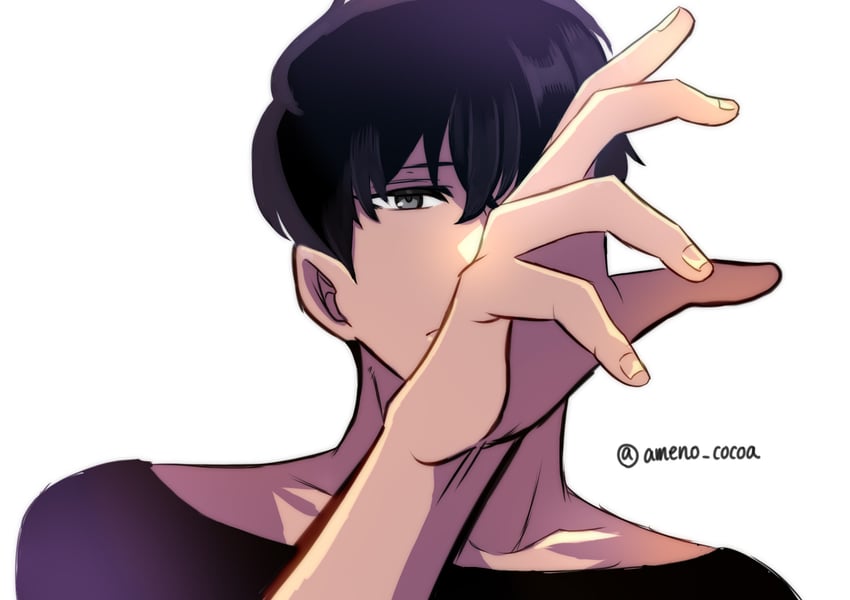 sung jin-woo (solo leveling) drawn by akina_(user_htkx7587)