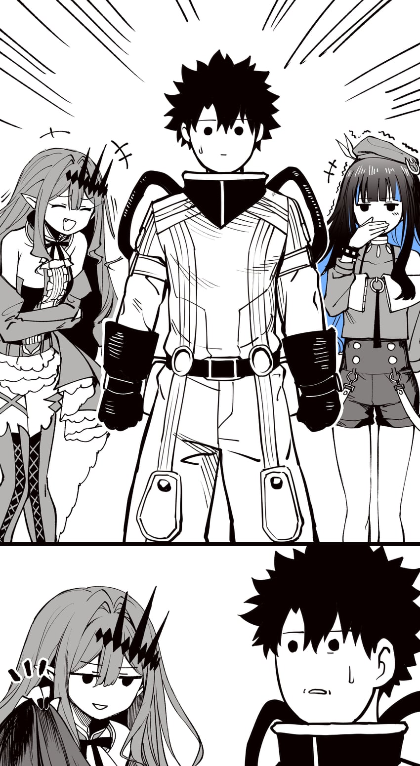 fujimaru ritsuka, baobhan sith, and tenochtitlan (fate and 1 more) drawn by hirunagi