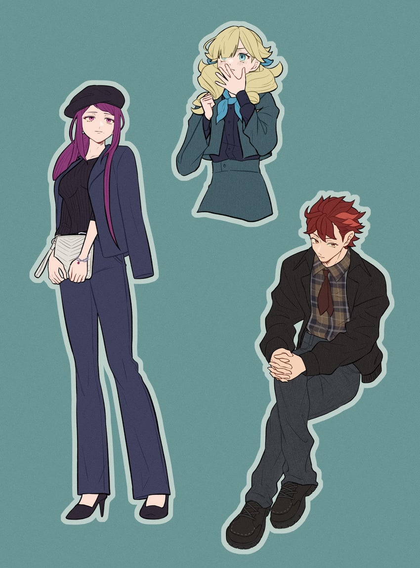ivy, diamant, and madeline (fire emblem and 1 more) drawn by hahm0106