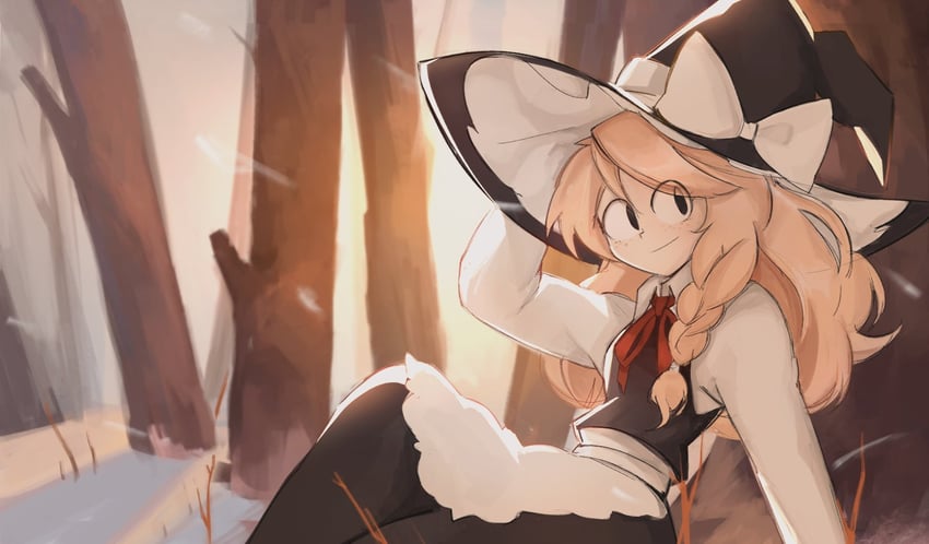 kirisame marisa (touhou) drawn by kappce