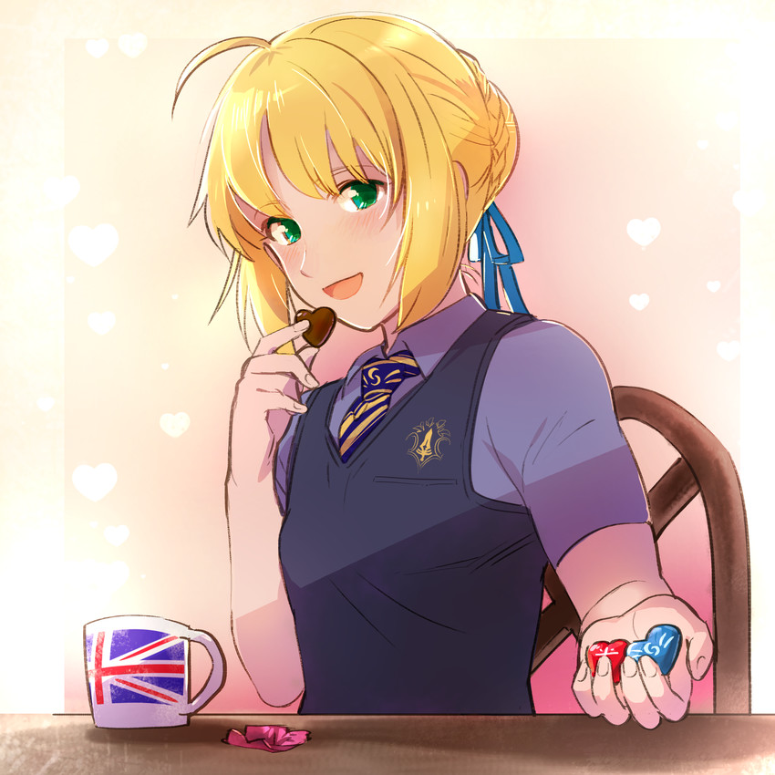 artoria pendragon and saber (fate and 1 more) drawn by roarke_(lavenderincubus)