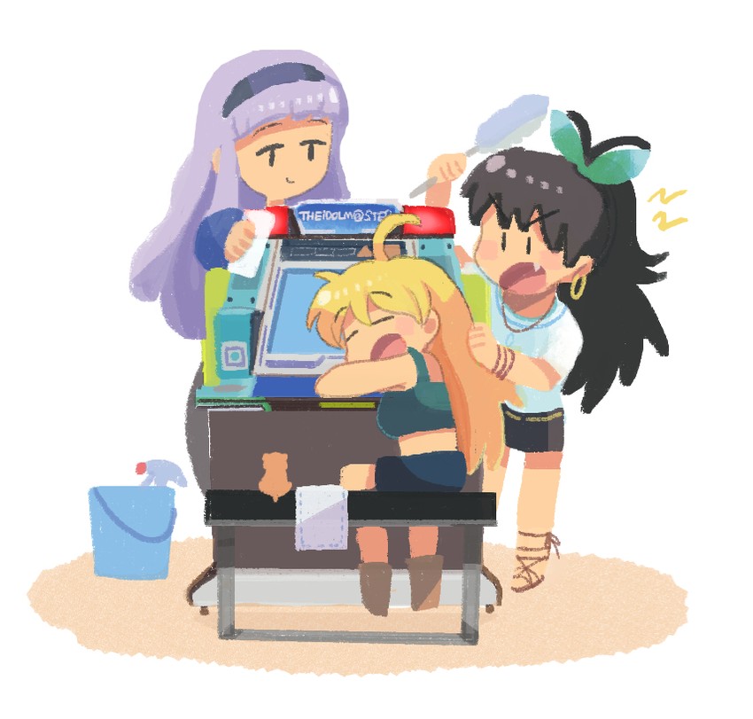 hoshii miki, shijou takane, and ganaha hibiki (idolmaster and 1 more) drawn by tsubobot