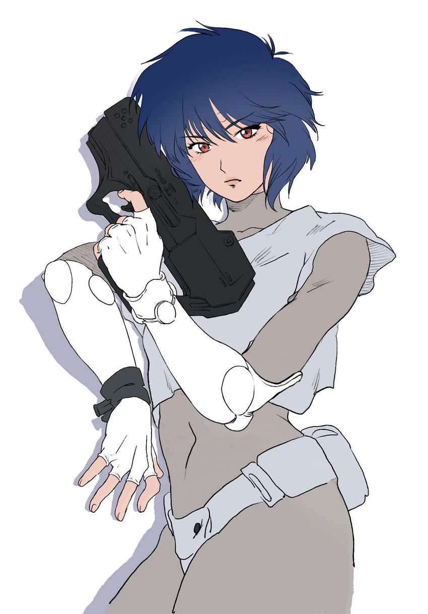 kusanagi motoko (ghost in the shell) drawn by aizheajsee