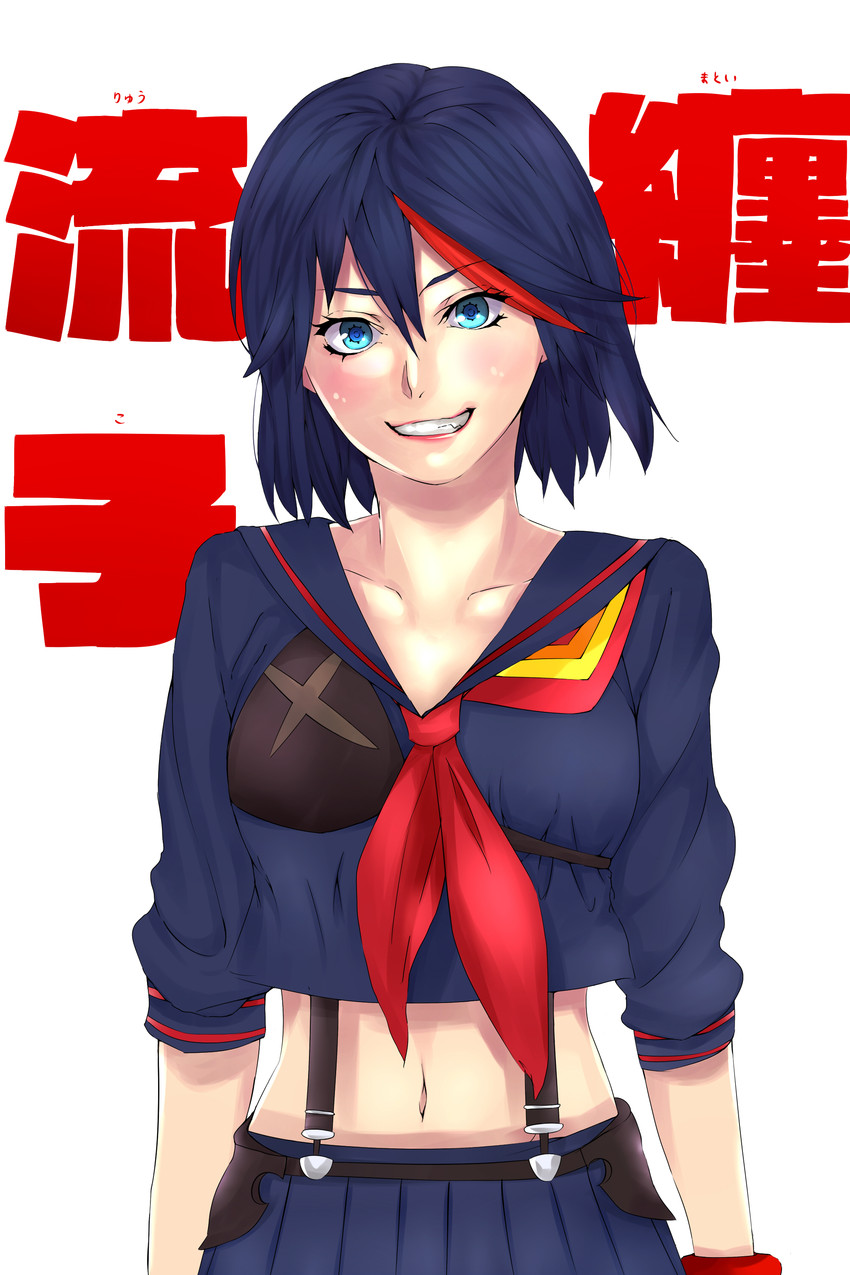 matoi ryuuko and senketsu (kill la kill) drawn by deamen_d
