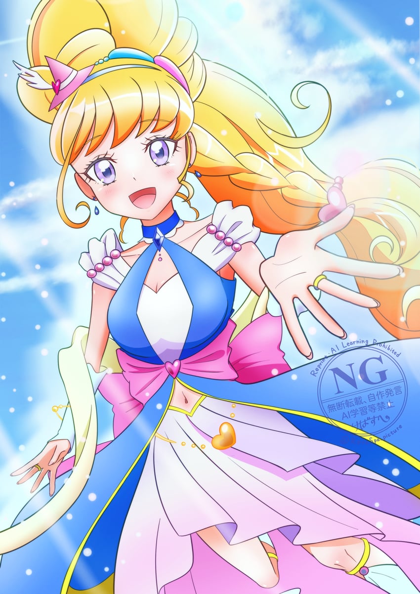 cure miracle (precure and 1 more) drawn by user_pzkn7528