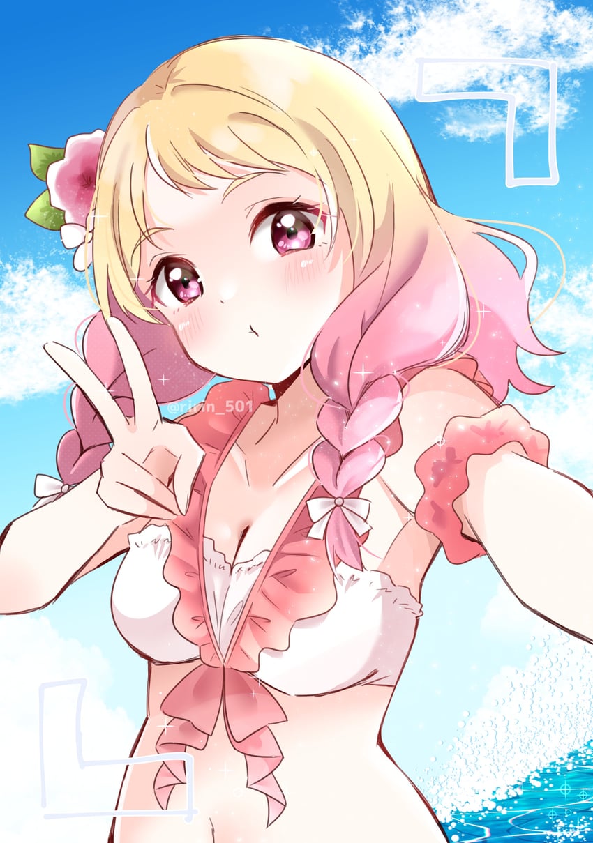 onitsuka natsumi (love live! and 2 more) drawn by ririn_(ririn_501)
