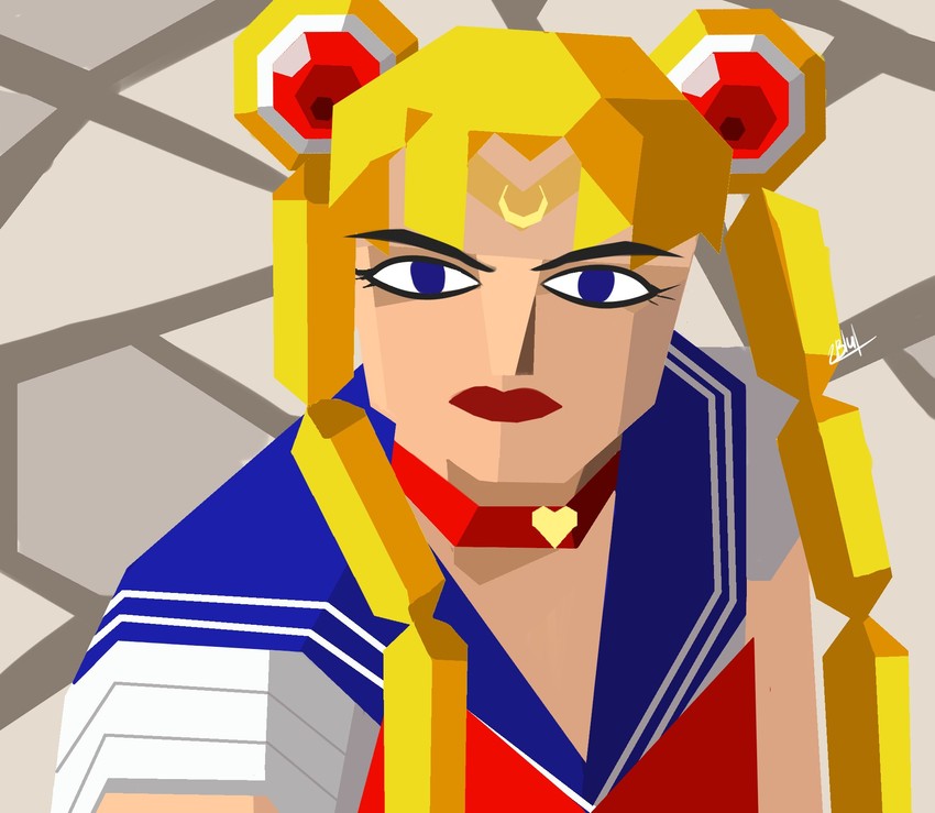 tsukino usagi and sailor moon (bishoujo senshi sailor moon and 2 more) drawn by 2blu