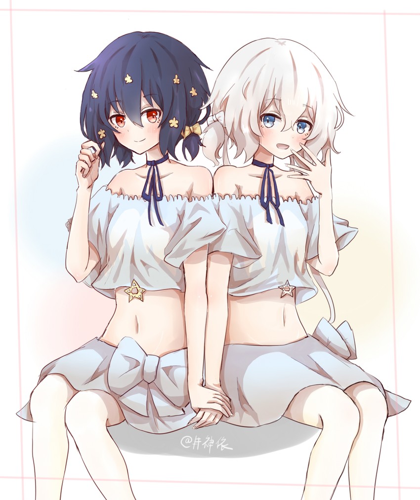 konno junko and mizuno ai (zombie land saga) drawn by happy-myself