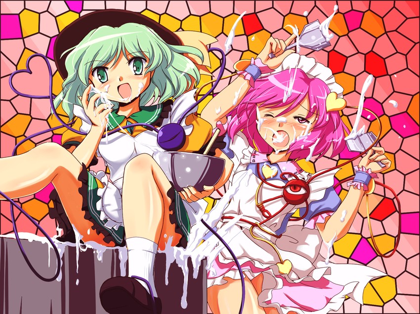 komeiji koishi and komeiji satori (touhou) drawn by flx