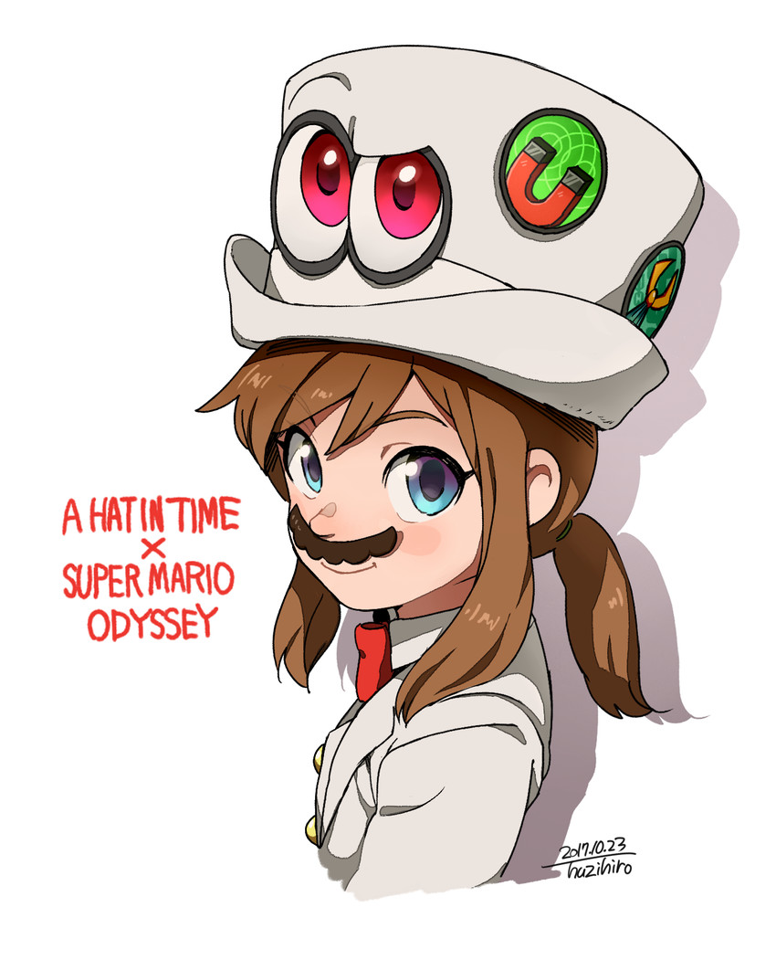 mario, hat kid, and cappy (mario and 2 more) drawn by botsuhiro