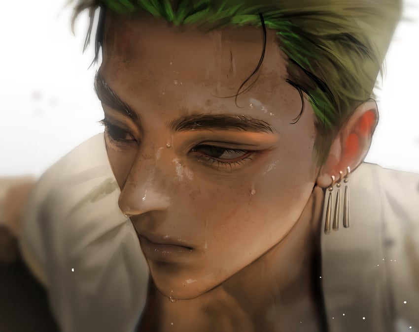 roronoa zoro (one piece) drawn by ssxssss_848
