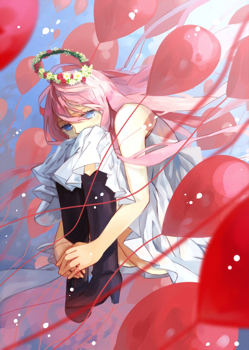 megurine luka (vocaloid and 1 more) drawn by pcone