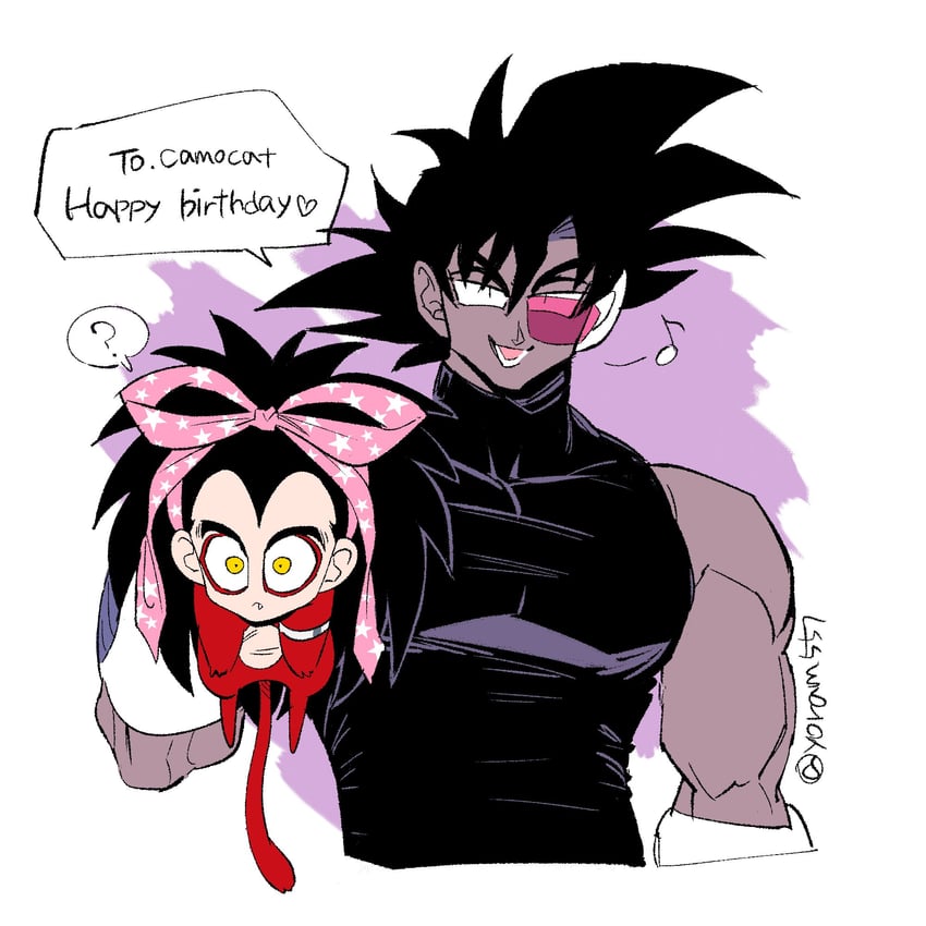 raditz and tullece (dragon ball and 2 more) drawn by camocat_(turlerad)