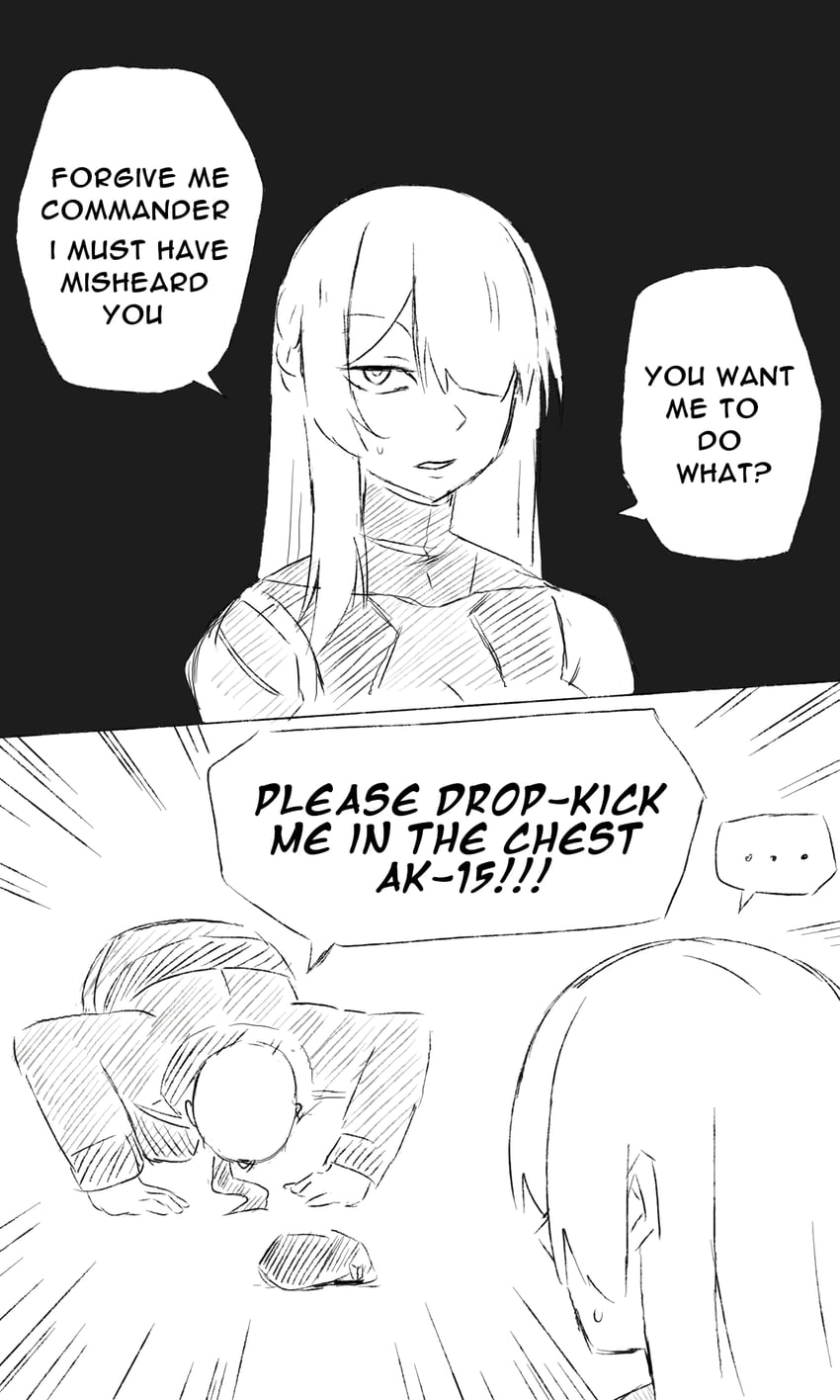 commander, ak-15, and rwbyspartan (girls' frontline and 1 more) drawn by smart_oval