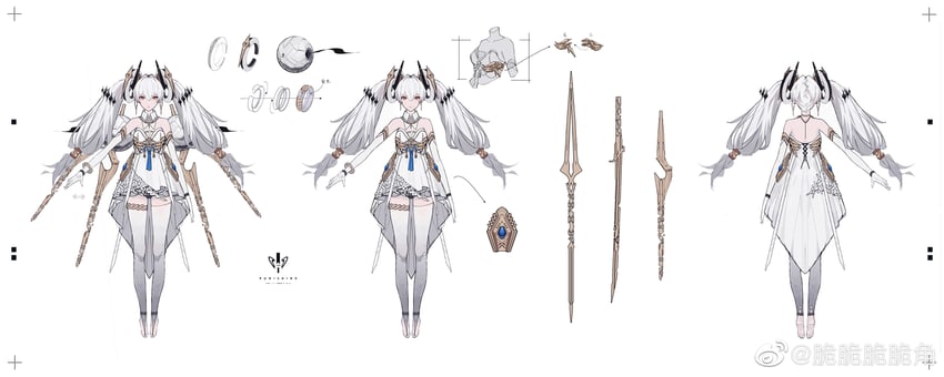 luna and luna: laurel (punishing: gray raven) drawn by cuicuijiao