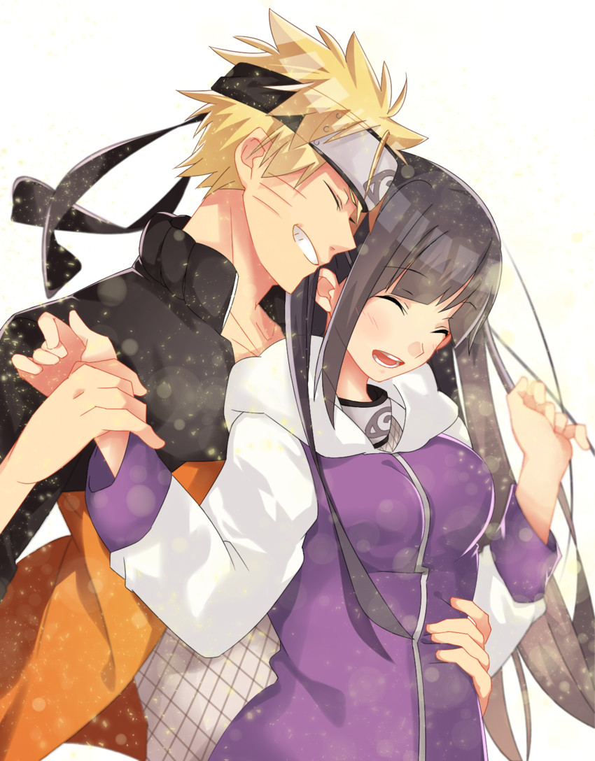 uzumaki naruto and hyuuga hinata (naruto and 1 more) drawn by exa_(koyuru)