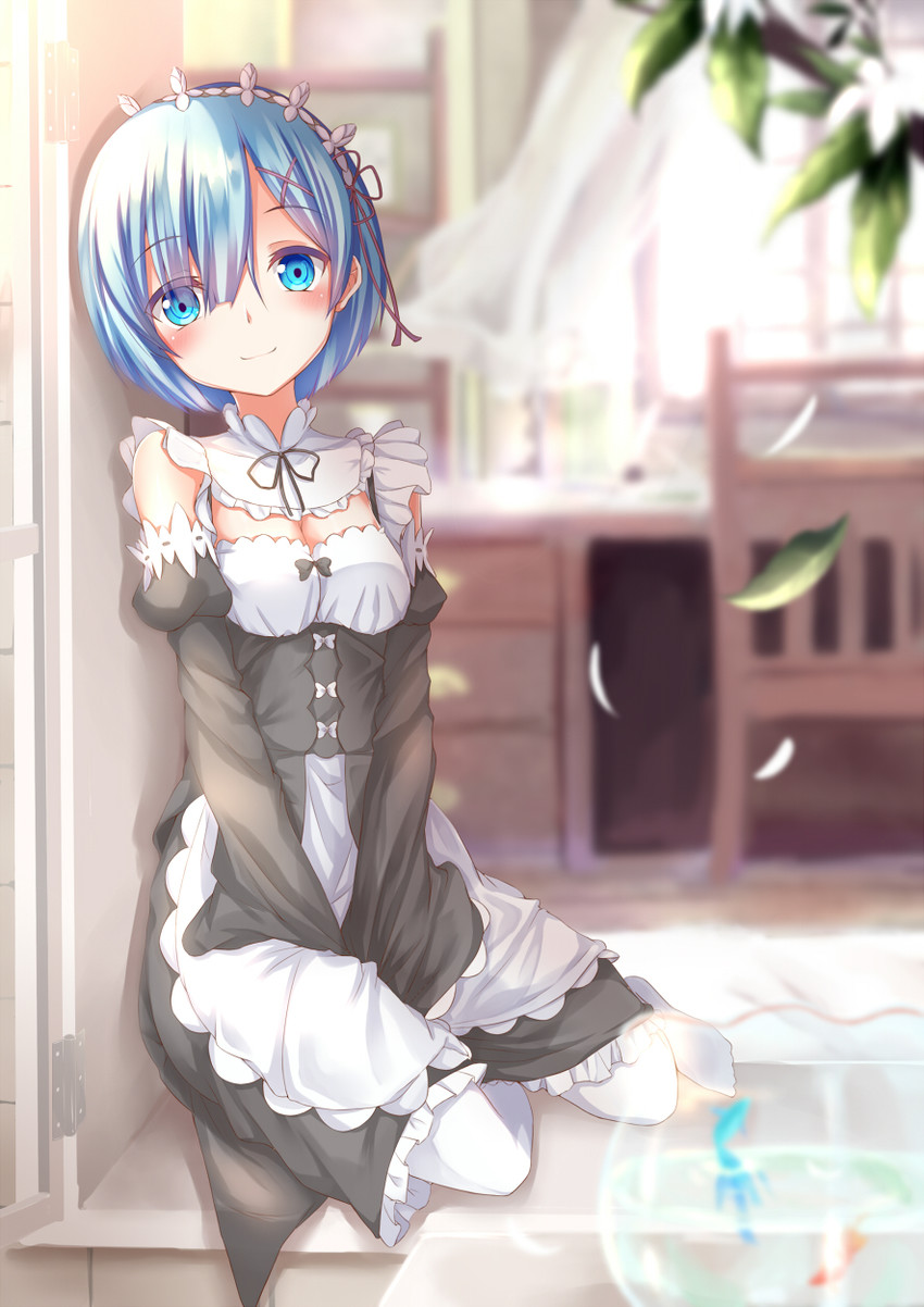 rem (re:zero kara hajimeru isekai seikatsu) drawn by yukishiro_arte