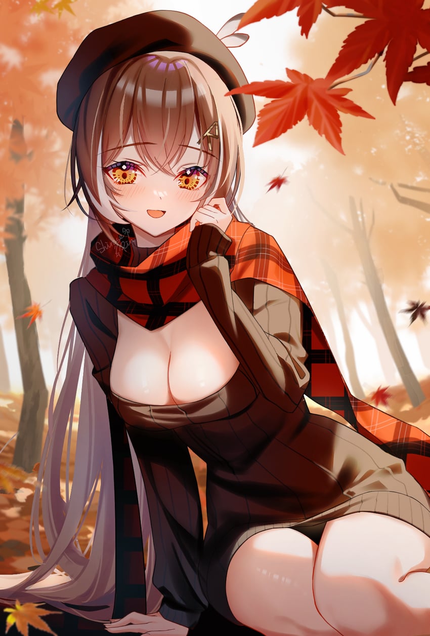nanashi mumei (hololive and 1 more) drawn by shirase_rin