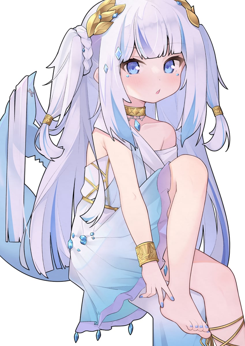 gawr gura (hololive and 1 more) drawn by cp2980606