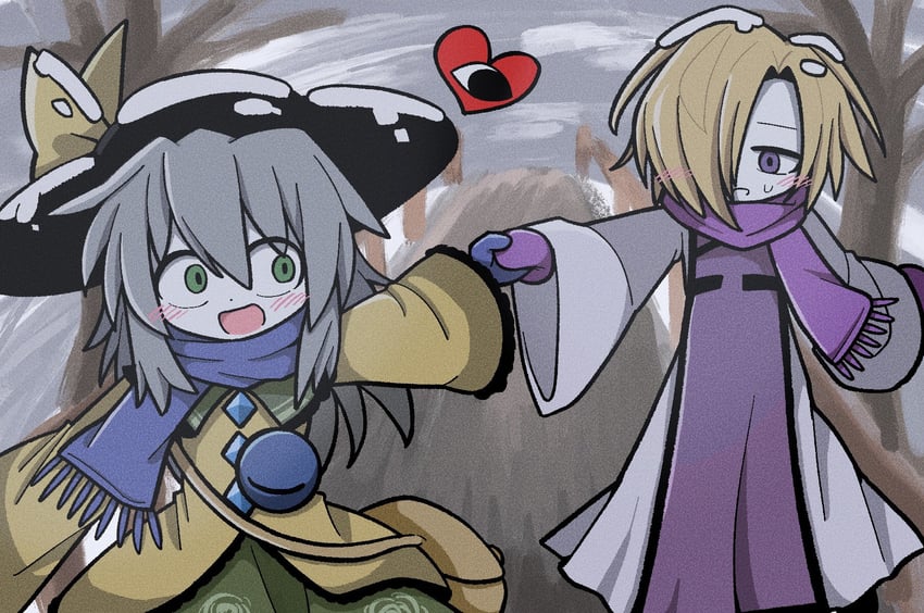 komeiji koishi and yakumo yukari (touhou and 1 more) drawn by zunusama