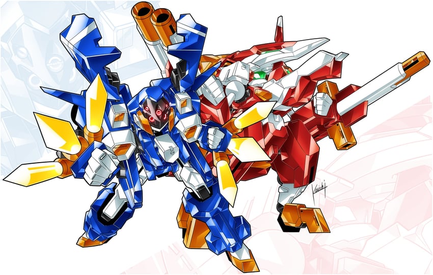 luminous titan and kaiser arc (medarot and 1 more) drawn by kouichi_(kouichi-129)