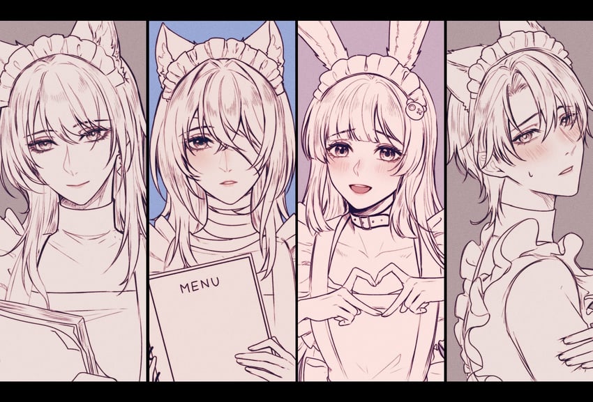 chief, female chief, hecate, hella, and male chief (path to nowhere) drawn by angon623